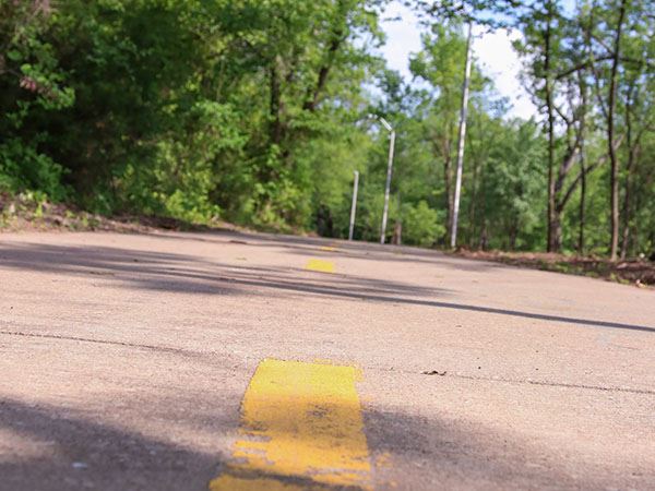 A paved, two-way, multi-use trail