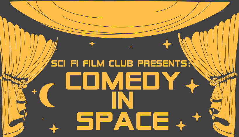 Sci-fi film Club Comedy in Space graphic