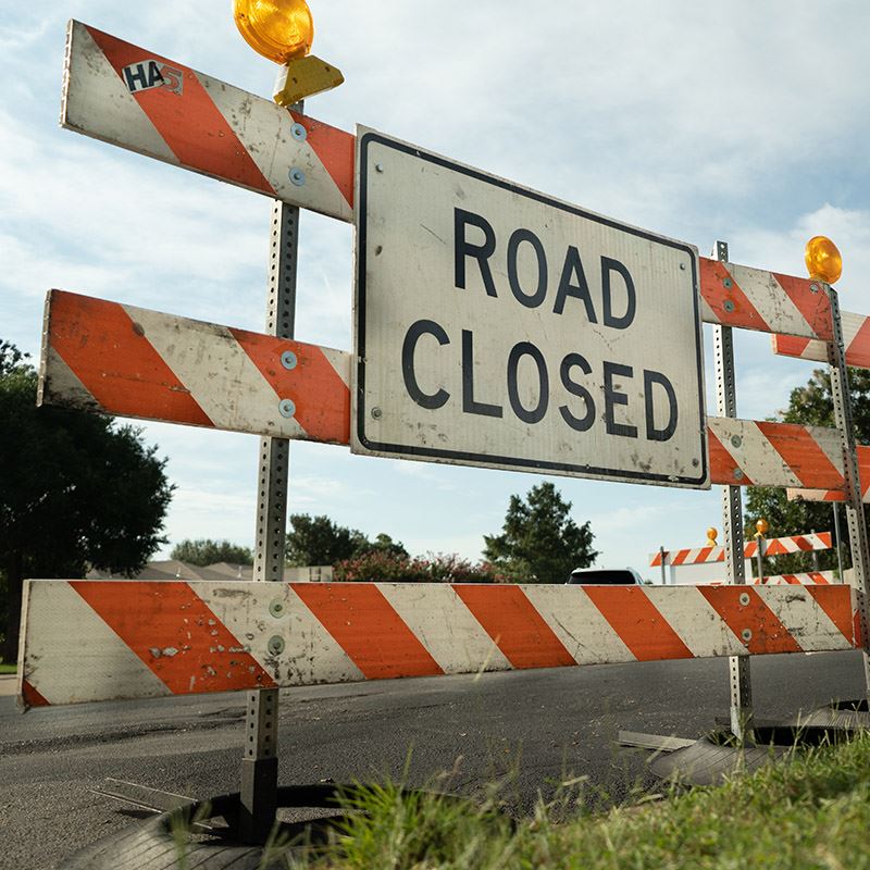 Road Closed Sign
