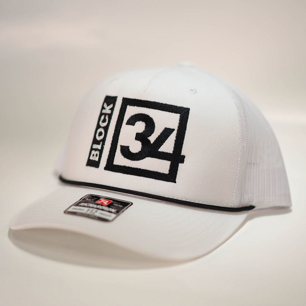Block 34 Hat White