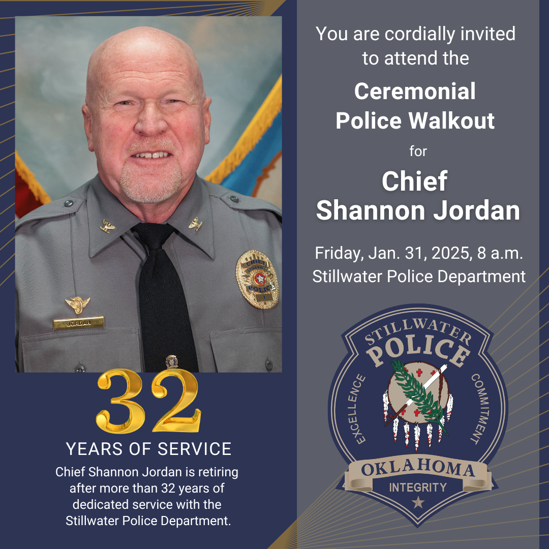 Chief Jordan Ceremonial Police Walkout